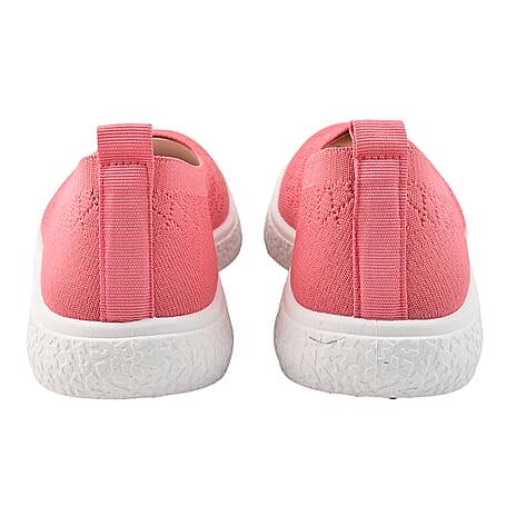 Elasticated Lytham Slip On Ballerina Pump (Size 6) - Coral