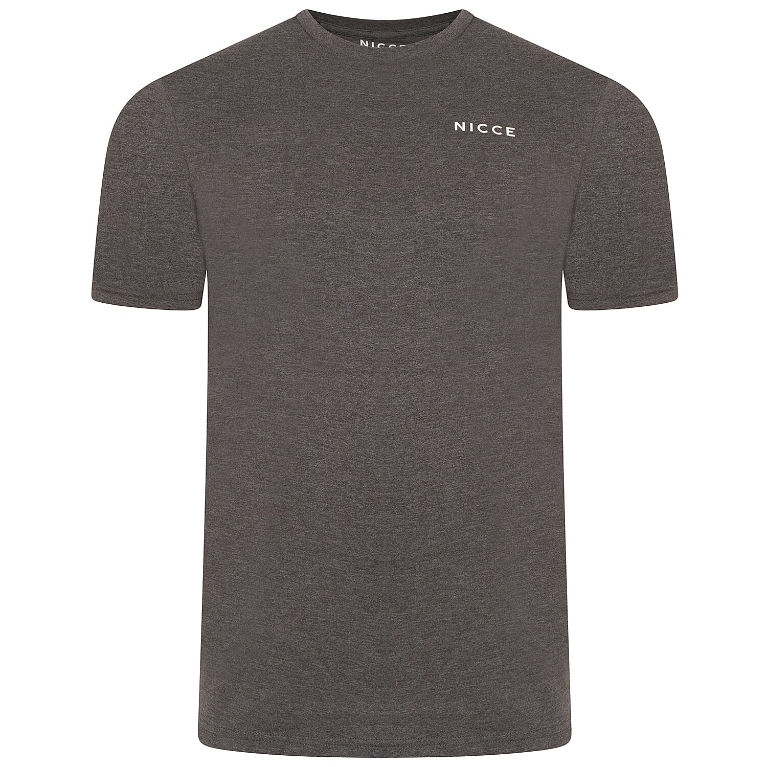 NICCE 100% Cotton Mens 5 Pack T-Shirt (Size M - 39-40 inch chest) - Black, Light Grey, Royal Blue, White, Dark Grey