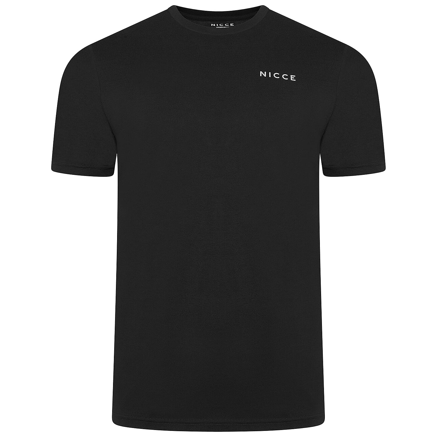 NICCE 100% Cotton Mens 5 Pack T-Shirt (Size M - 39-40 inch chest) - Black, Light Grey, Royal Blue, White, Dark Grey