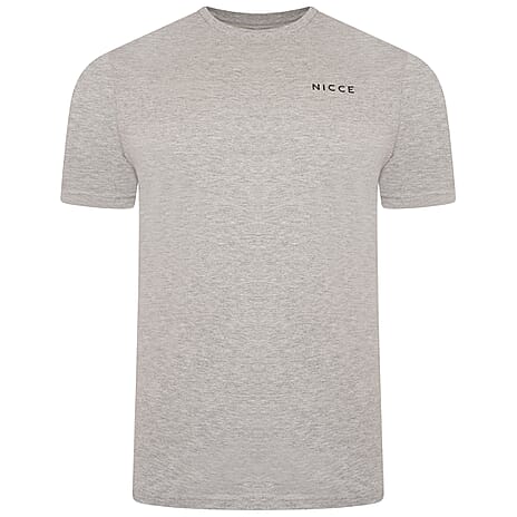 Set of 5 NICCE 100% Cotton Tee (Size XL) - White, Navy, Grey, Dark Grey - Black
