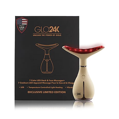 Limited Edition - GLO24k 7 Color LED Neck and Face Device (Lifetime Warranty)