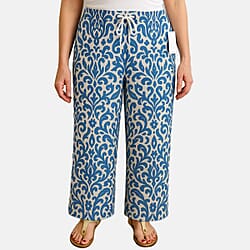 Ikat Print Relaxed Fit Trousers