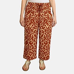 Ikat Print Relaxed Fit Trousers