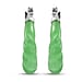Green Jade Earring in Rhodium Overlay Sterling Silver 17.00 ct 17.000 Ct.