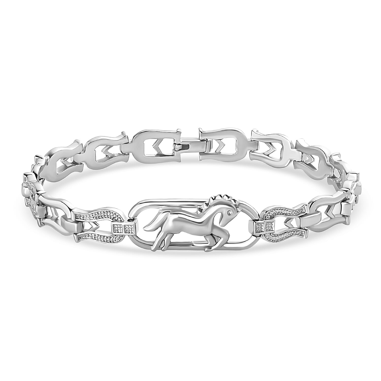 Designer Inpired - Shimmering Horse Bracelet (Size - 8)
