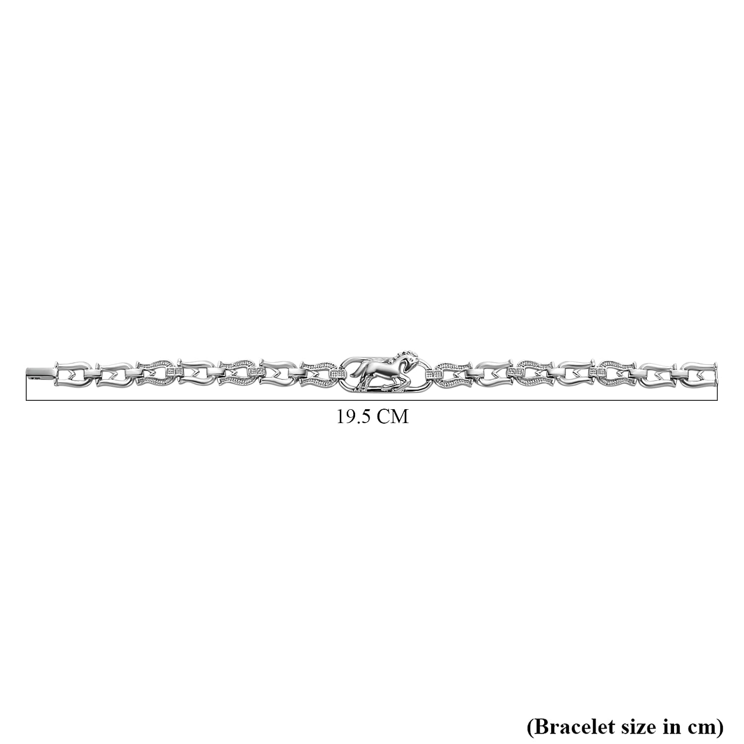 Designer Inpired - Shimmering Horse Bracelet (Size - 8)