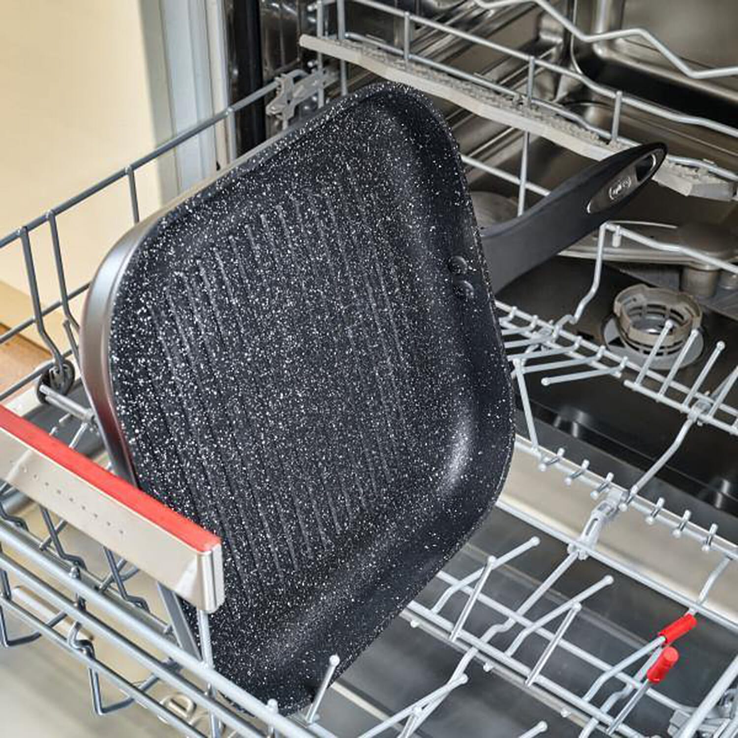 Grill Pan and Griddle (Size 1x1x1 cm) - Black