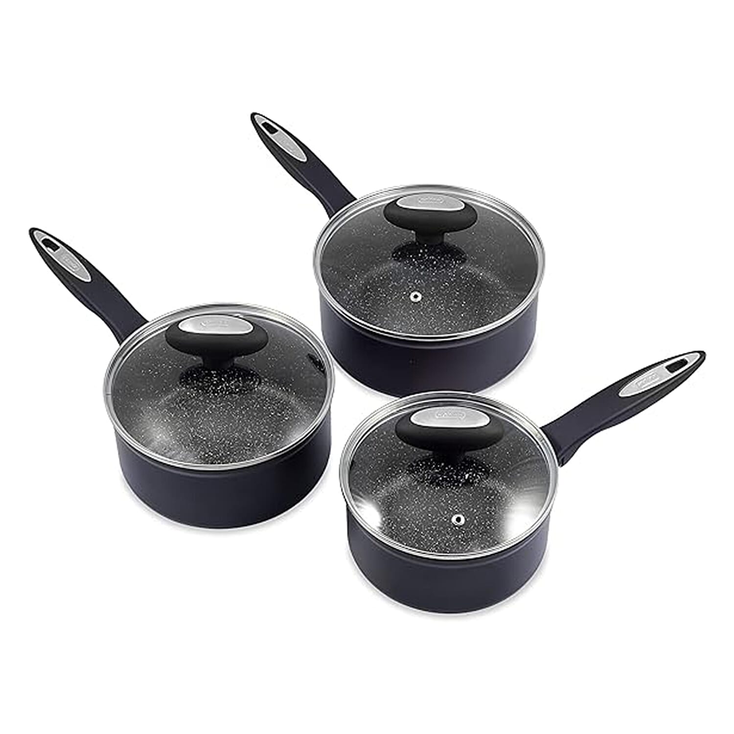 ZYLISS Ultimate Non Stick 3 Piece Sauce Pan Set - Black