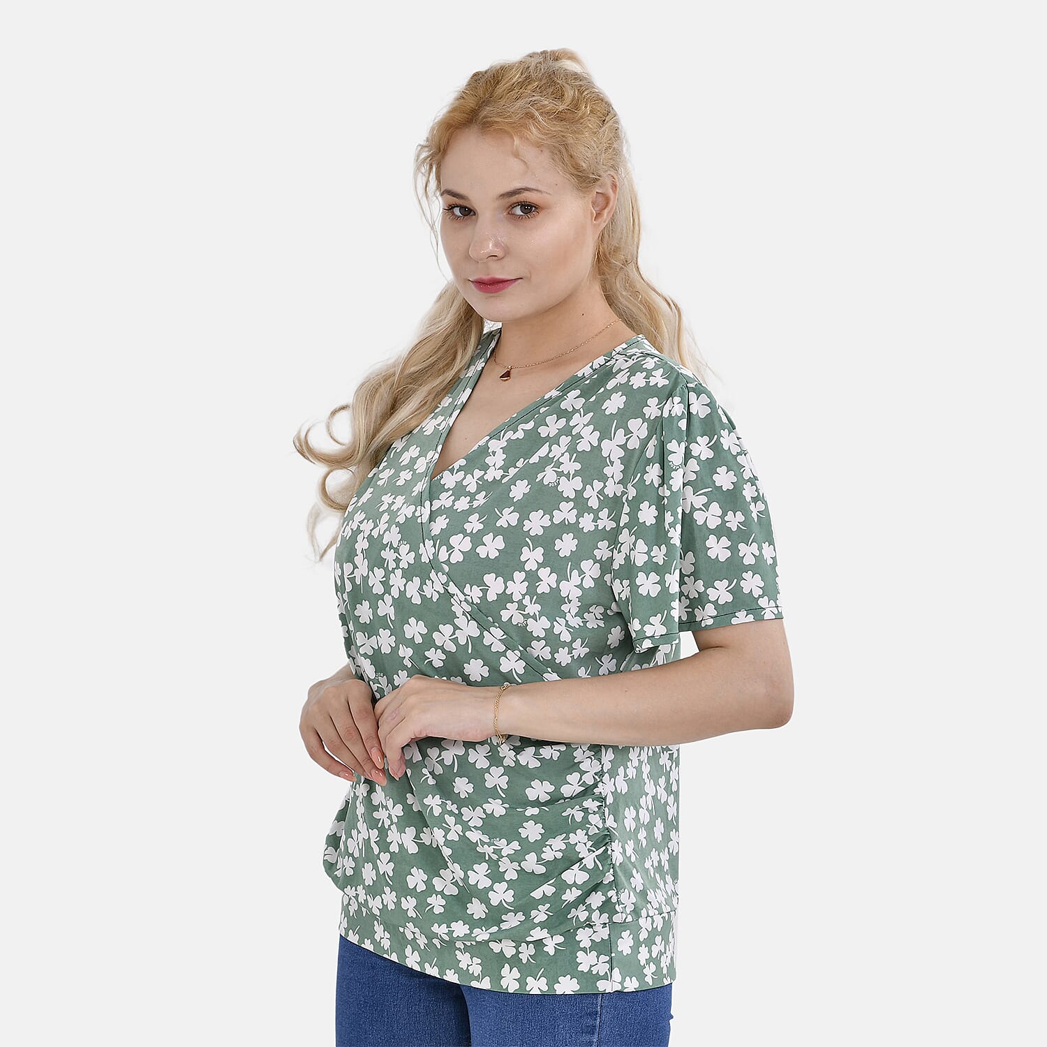 Tamsy Wrap V-Neck Top