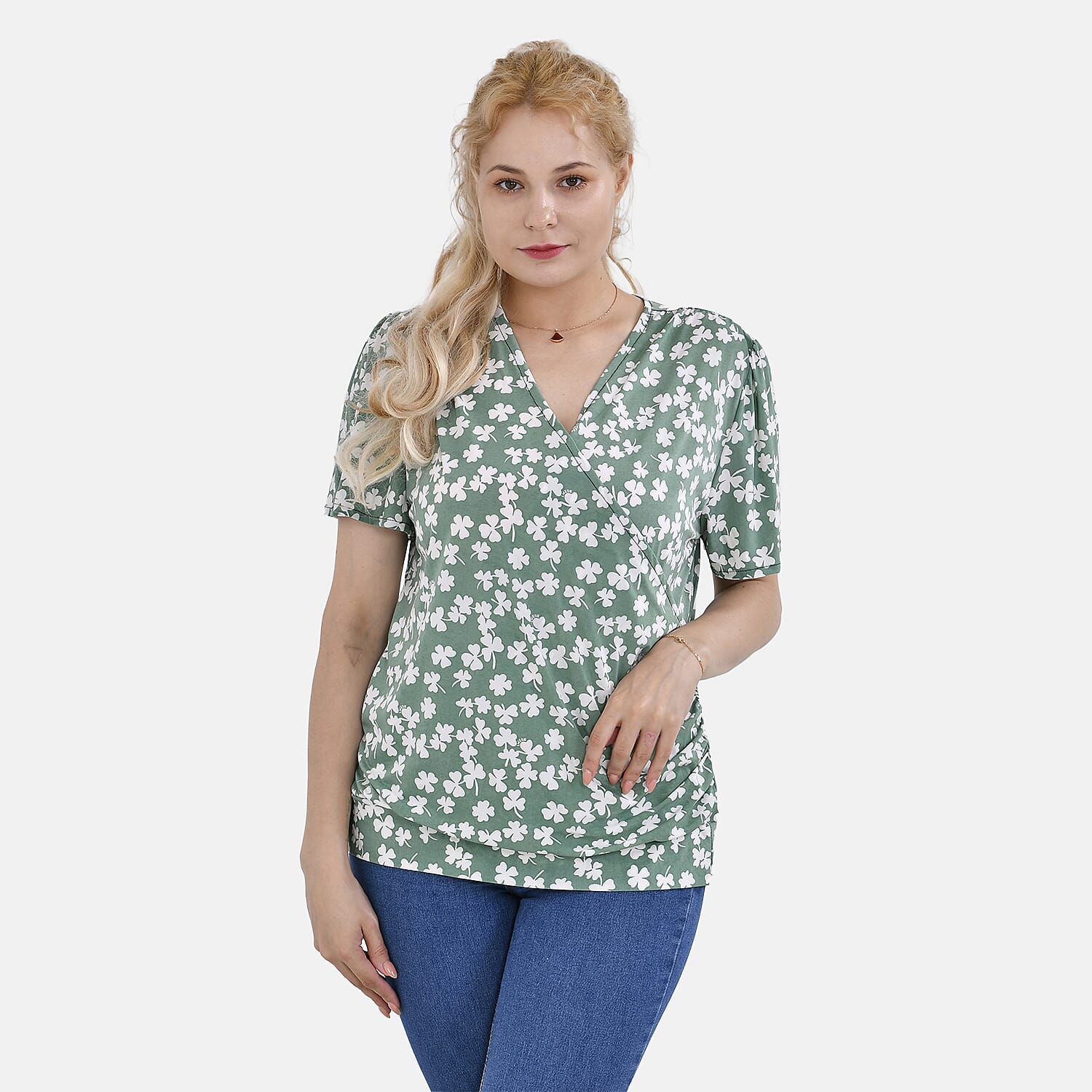 Tamsy Wrap V-Neck Top