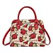 Signare Tapestry Convertible Fabric Handbag - Frida Kahlo Poppy in Black backdrop