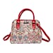 Signare Tapestry Convertible Fabric Handbag - Frida Kahlo Poppy in Black backdrop