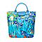 Signare Tapestry Foldaway Bag - Frida Kahlo Carnation - Blue & Red