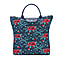 Signare Tapestry Foldaway Bag - Frida Kahlo Carnation - Blue & Red