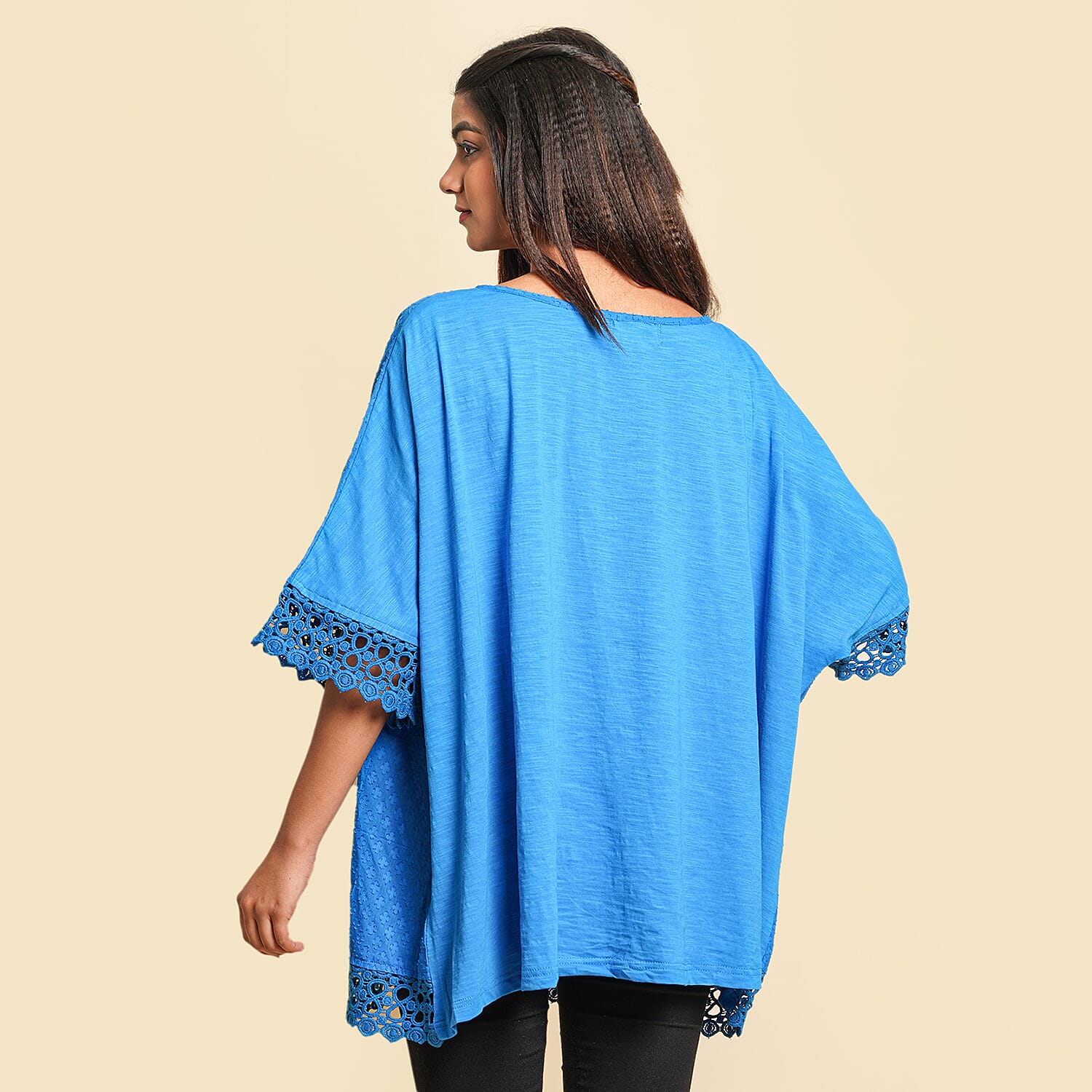 TAMSY 100% Cotton Top (One Size 8-18) - Blue