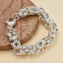 La Bella Byzantine Bracelet in Sterling Silver (Size - 8), Silver Wt. 30.01 Gms