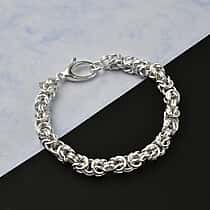 First Time Ever La Bella Byzantine Bracelet in Sterling Silver (Size 7.50) with Lobster Clasp