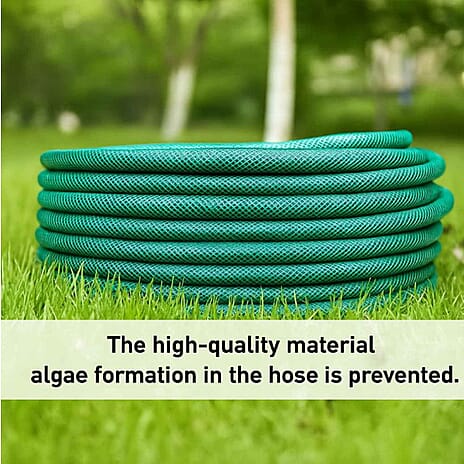 Rolson Garden Water Hose Pipe (Size 15m) - Green