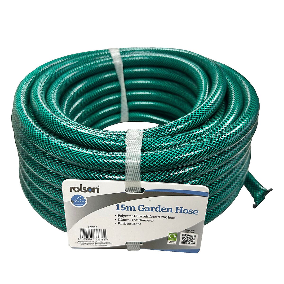 Lowest Ever Price - One Time Deal- Rolson Garden Hose (15 Metres) - Green