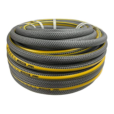 Rolson 30m Flexible Premium Garden Hose with Connect - Brown