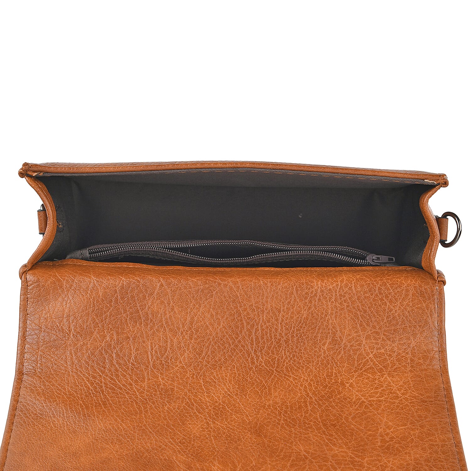 Set of 2- Sling Crossbody Bag with Card Holder - Brown