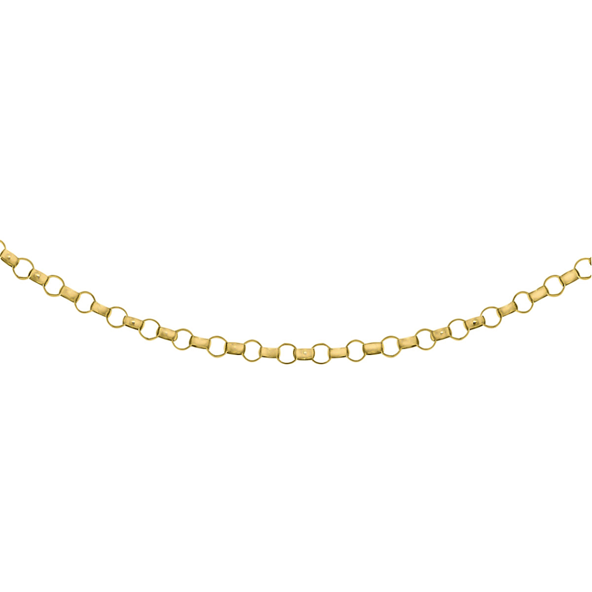 Biggest Close Out Deal- 9K Yellow Gold Belcher Necklace (Size - 18)