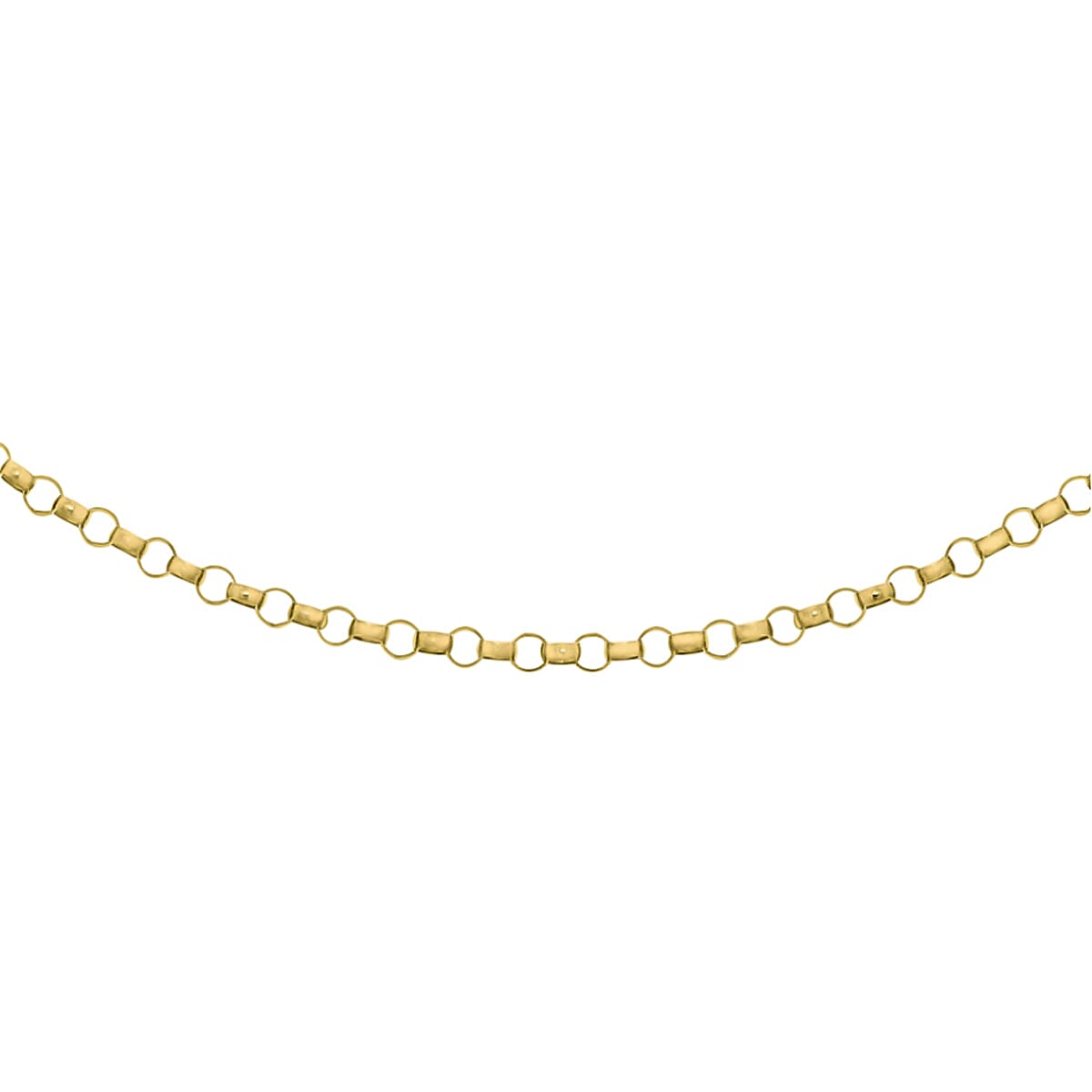 Biggest Close Out Deal- 9K Yellow Gold Belcher Necklace (Size - 18)