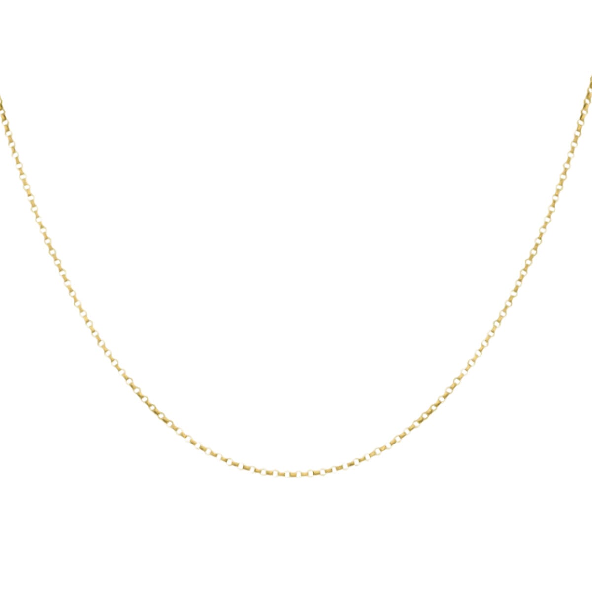Biggest Close Out Deal- 9K Yellow Gold Belcher Necklace (Size - 18)