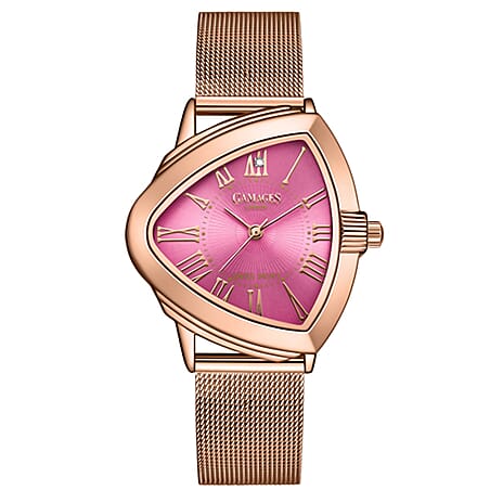 Gamages Of London Limited Edition Passionate Diamond Swiss Movt Ladies Watch- Rose