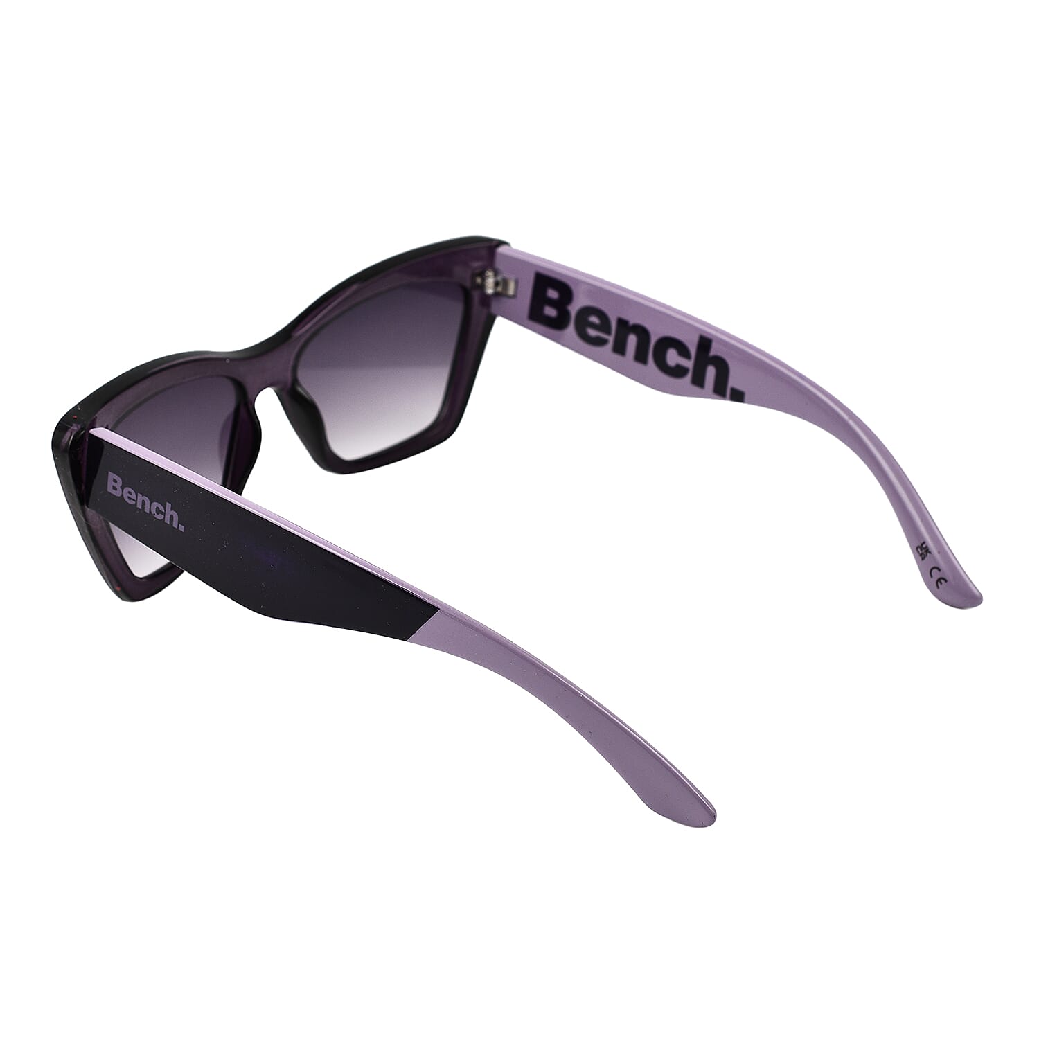 BENCH Cat Eye Sunglasses with Tips - Black & Purple