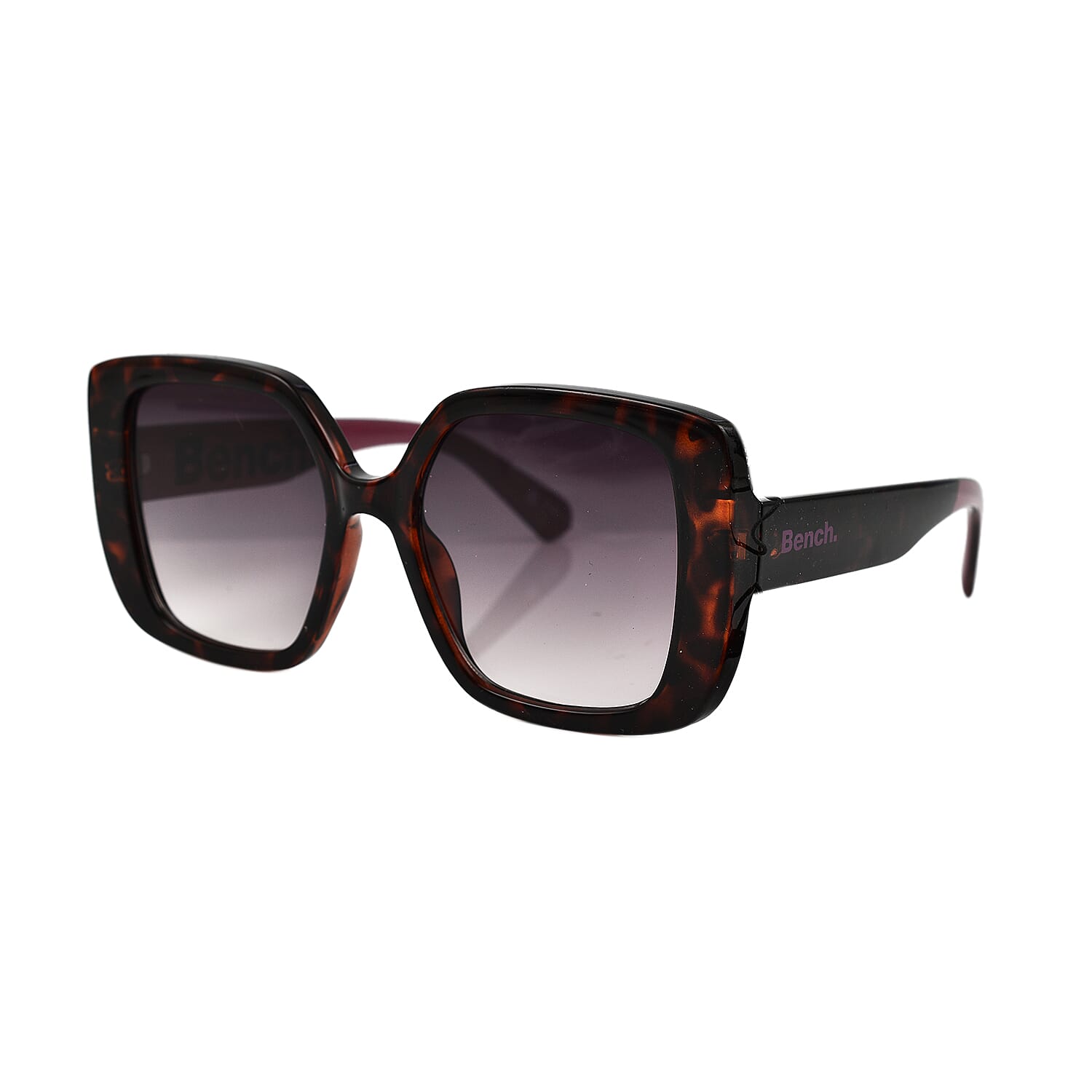 BENCH Womens Square Sunglasses - Tortoise Aubergine