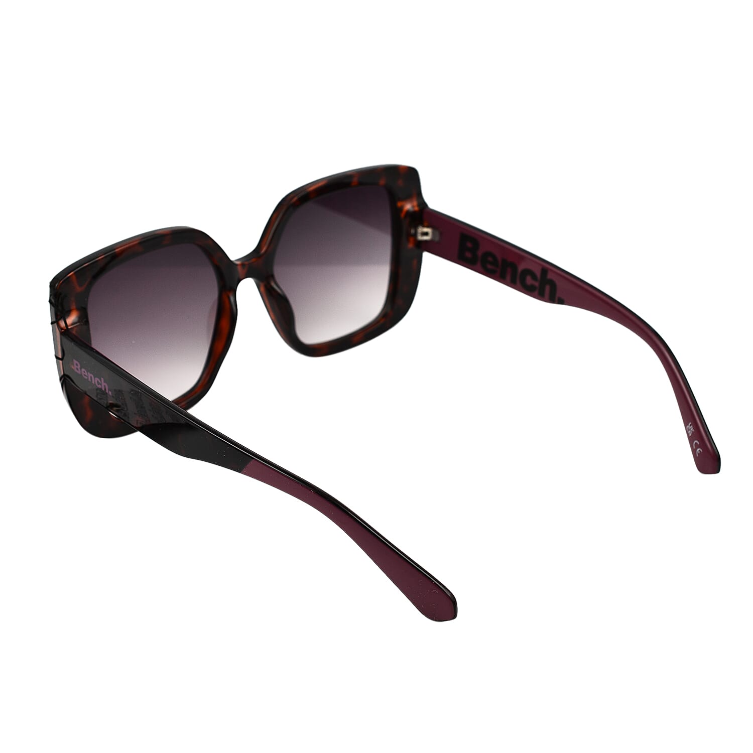 BENCH Womens Square Sunglasses - Tortoise Aubergine