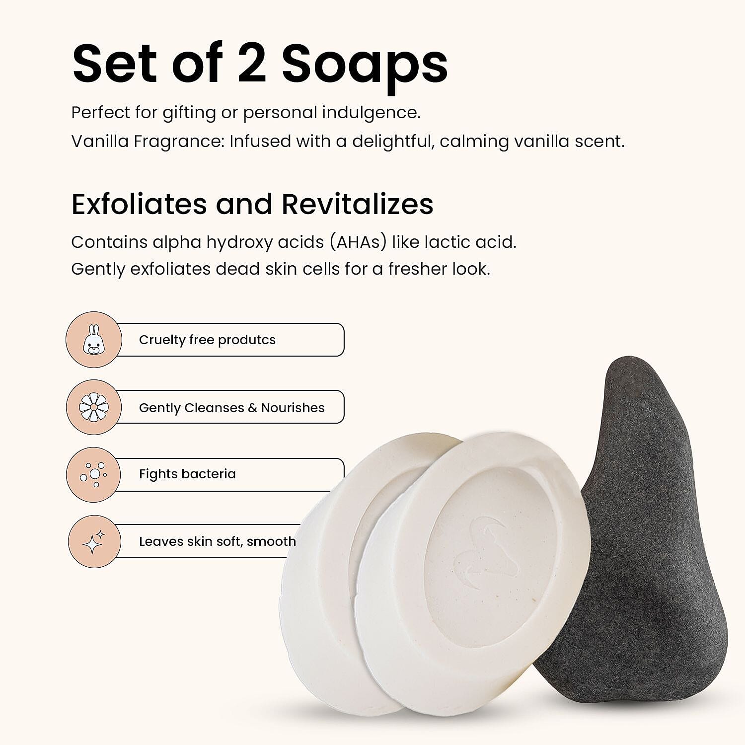 Pack of 2 Sqin Botanicals Goat Milk Bar Soap