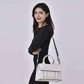 https://tjcuk.sirv.com/Products/77/6/7761899/Genuine-Leather-Patterned-Crossbody-Bag-Size-12x4x8-cm-White-Navy_7761899_1.jpg?w=342&h=342