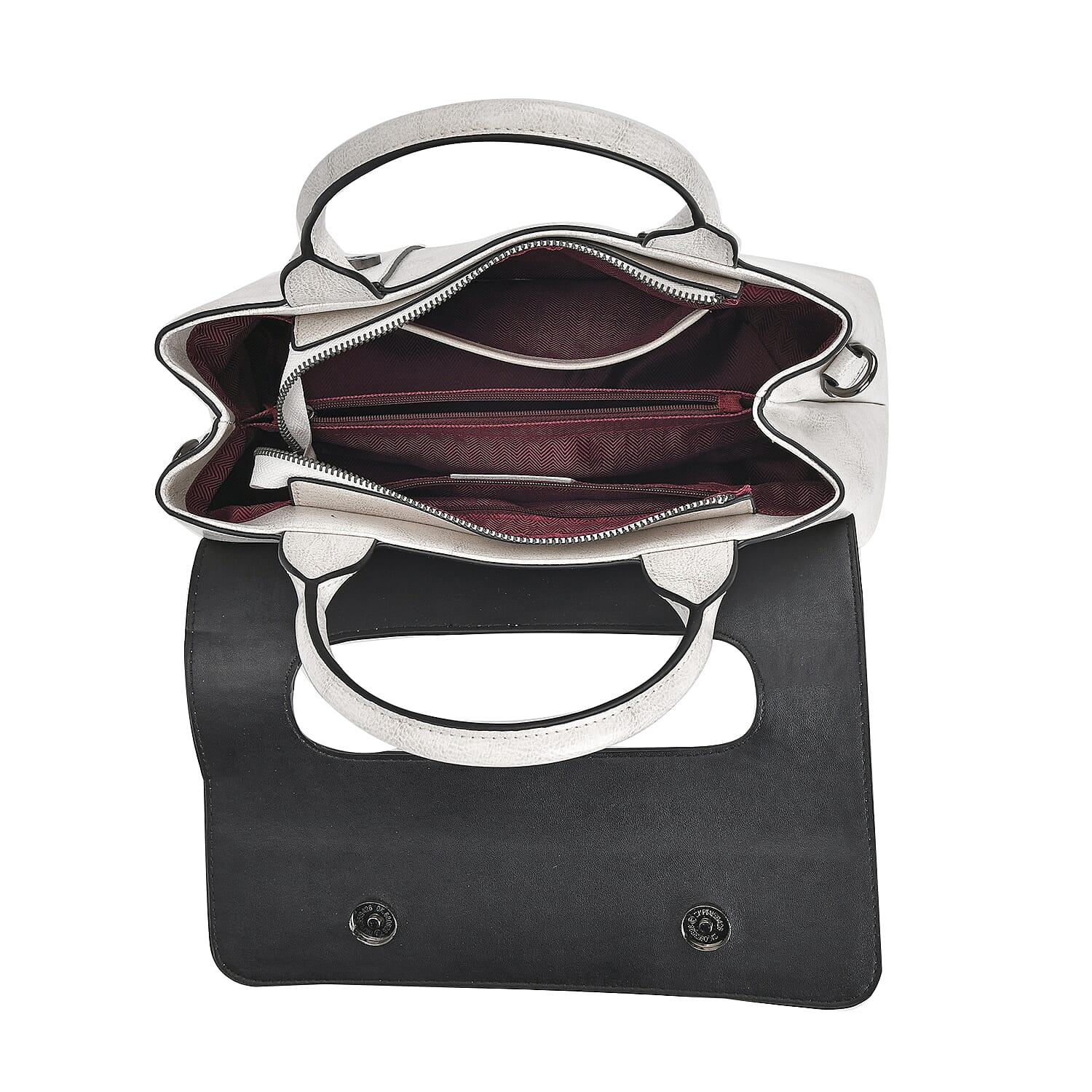 Sumptuous Quality 100% Genuine Exquisite Leather Croc Embossed Crossbody Bag with 2 Long Shoulder Strap - White