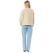 Charlotte West Faux Shearling Jacket (Size 12) - Cream