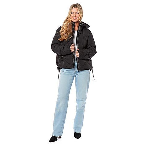 Charlotte West Ladies Short Padded Jacket (Size 12) - Black