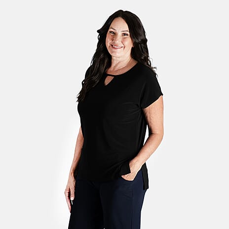 Polyester Top (Size 1x1 cm) - Black