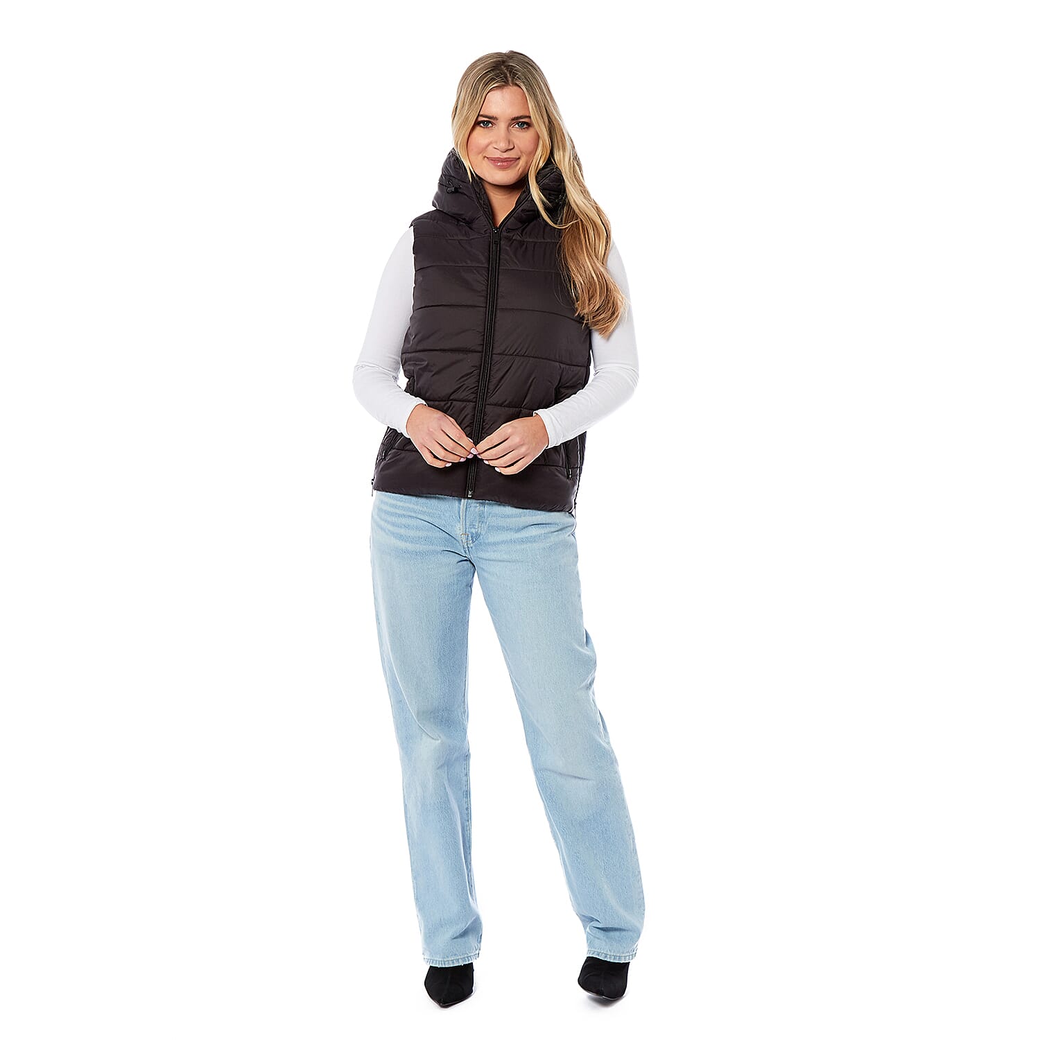 Charlotte-West-Polyester-Gilet-Black