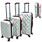 Set of 3 - Durable Hard Shell 4 Wheel Suitcases with Soft Grip Handles - 38L, 64L, 97L - Mint