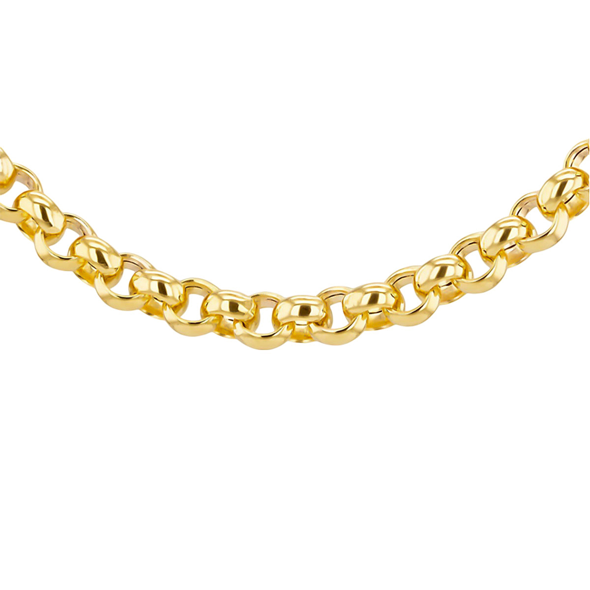 Hatton Garden Closeout - 9K Yellow Gold Belcher Necklace (Size - 18),  Gold Wt.17.5 Gms