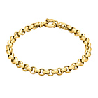 Hatton Garden Closeout- 9K Yellow Gold Belcher Bracelet (Size - 7.5), Gold Wt. 8.4 Gms