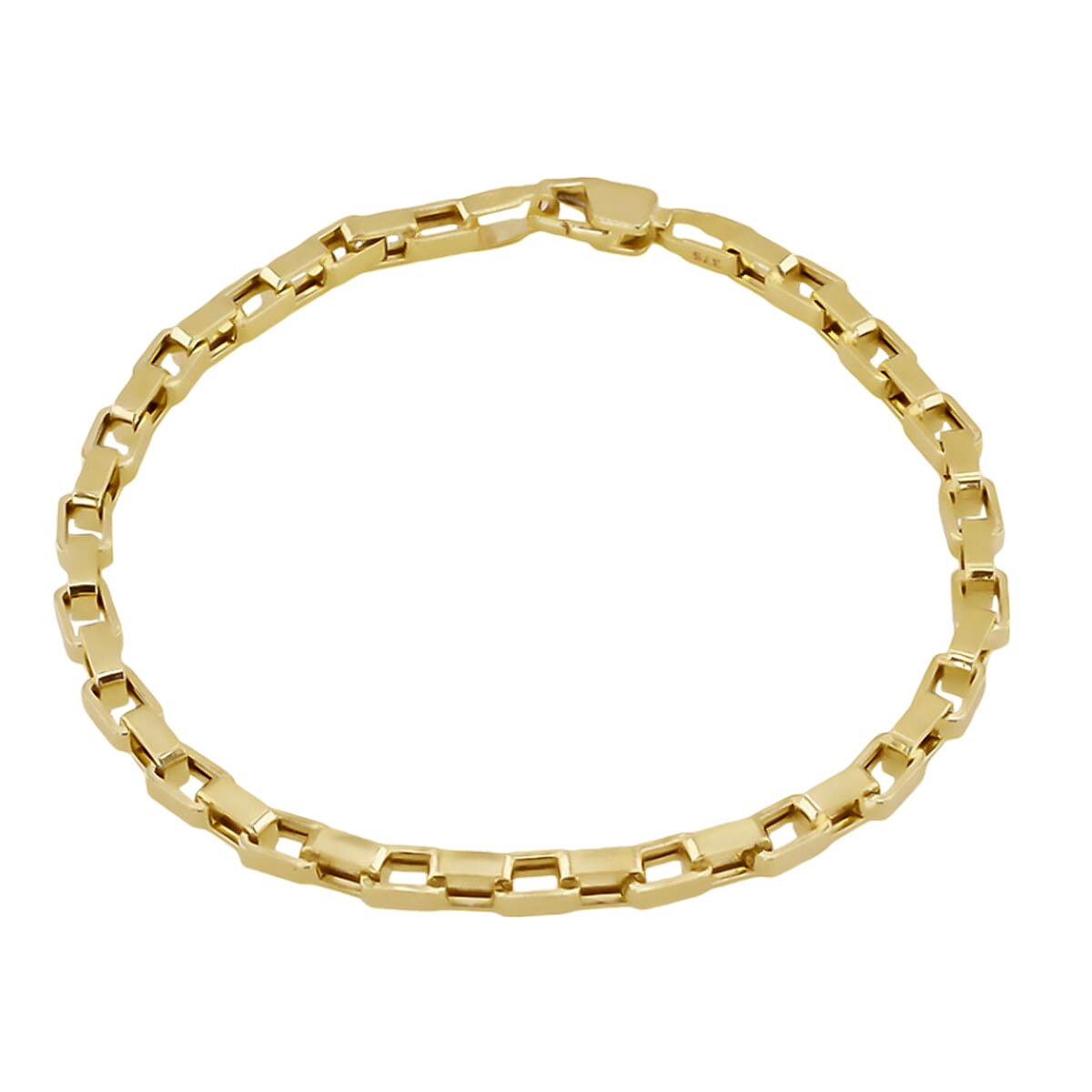 Italian Closeout Megabuy - 9K Yellow Gold Cable Link  Bracelet (Size - 7), Gold Wt 4.20 GM
