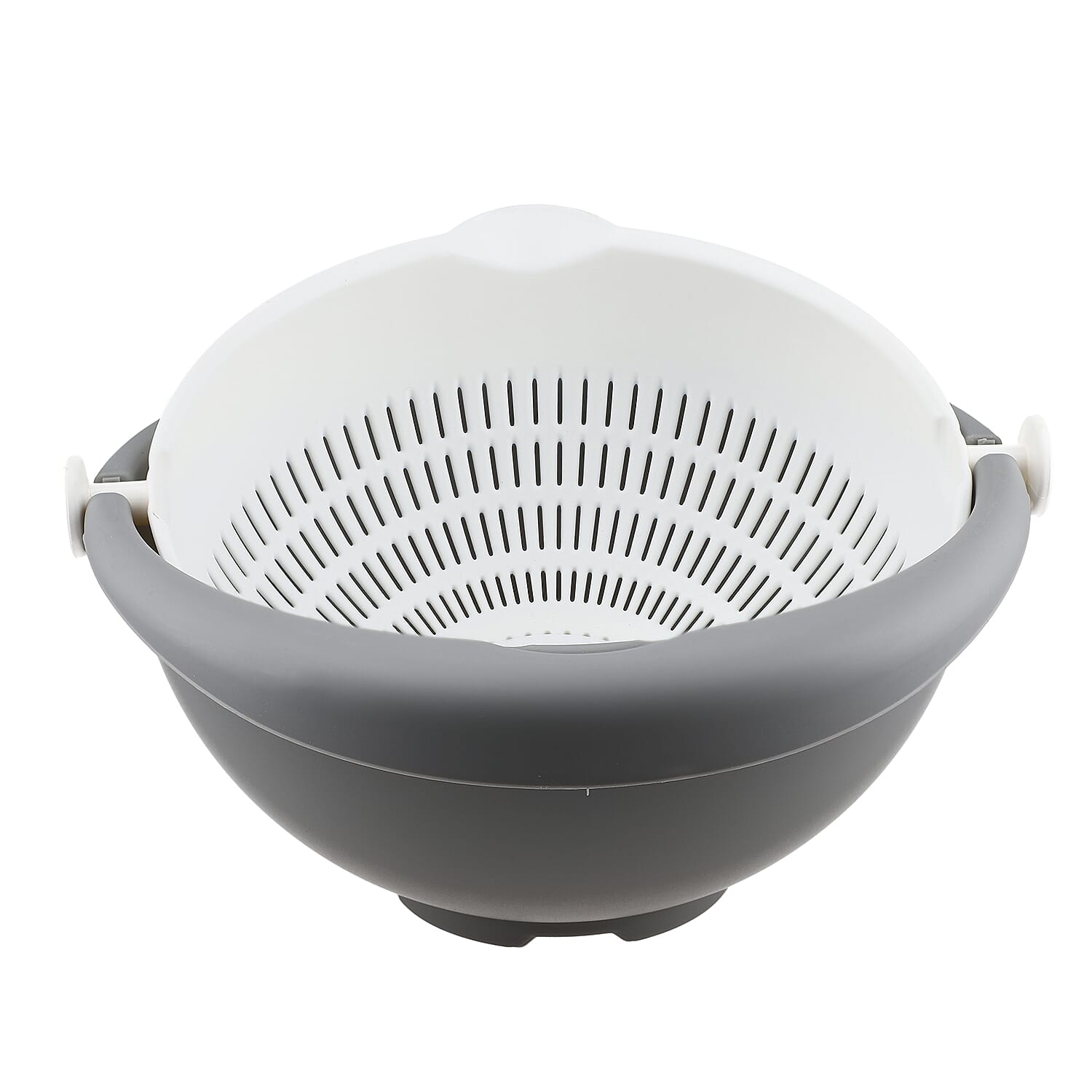 Set of 3 Funnel Double Layer Colander - Grey
