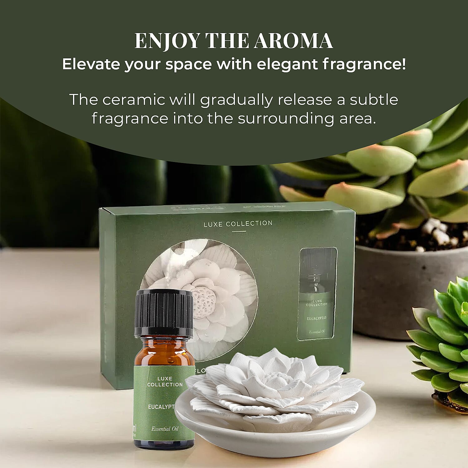 Ceramic Flower Essential Oil Diffuser