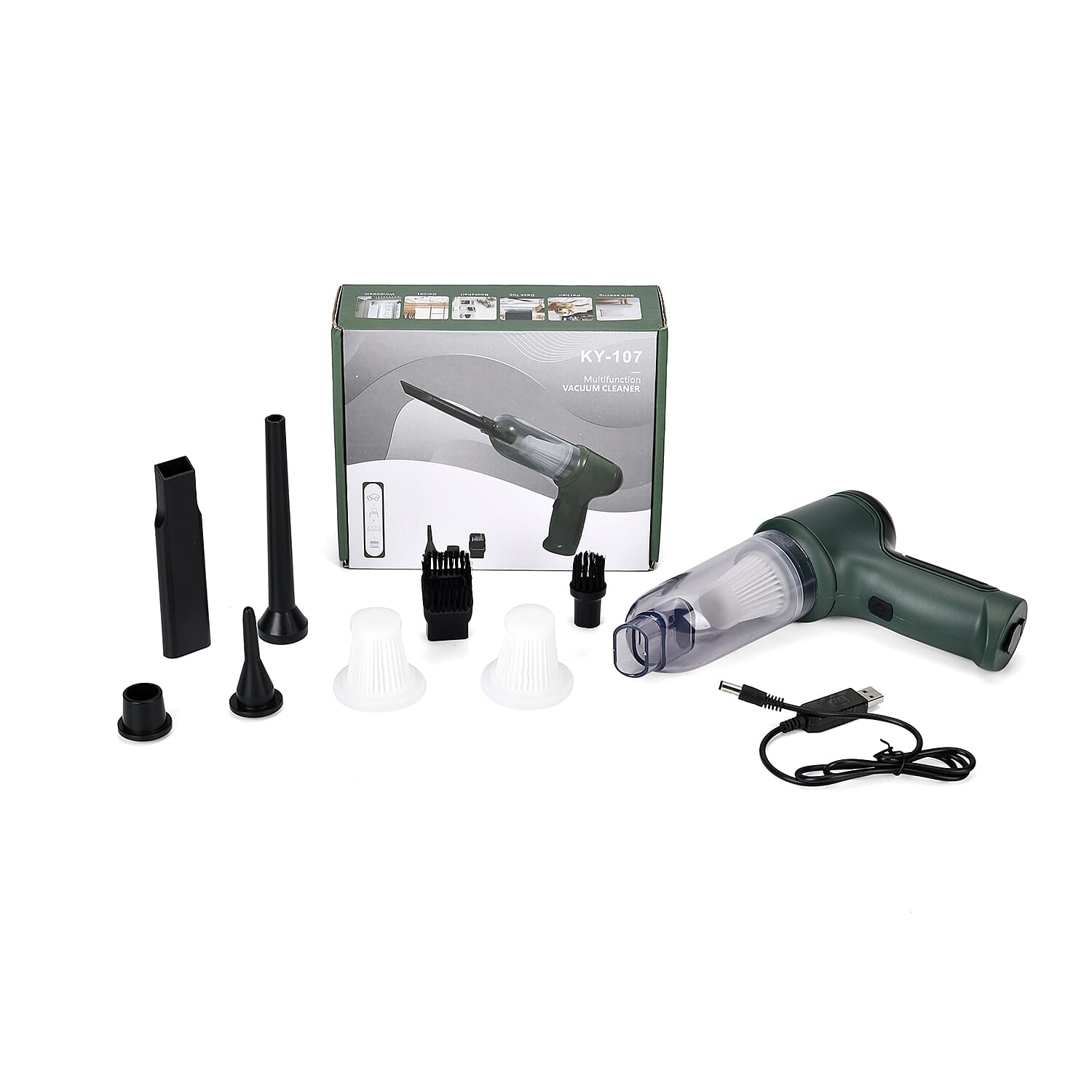 Vacuum (Size 20x7 cm) - Green & Green