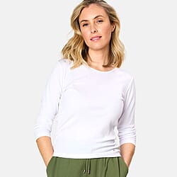 EMRECO 3-4 Sleeve Crew Neck Top