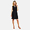 EMRECO Tie Waist Sleeveless Midi Dress (Size 12) - Black