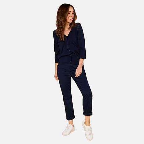 Emreco Viscose Cardigan (Size 1x1 cm) - Navy