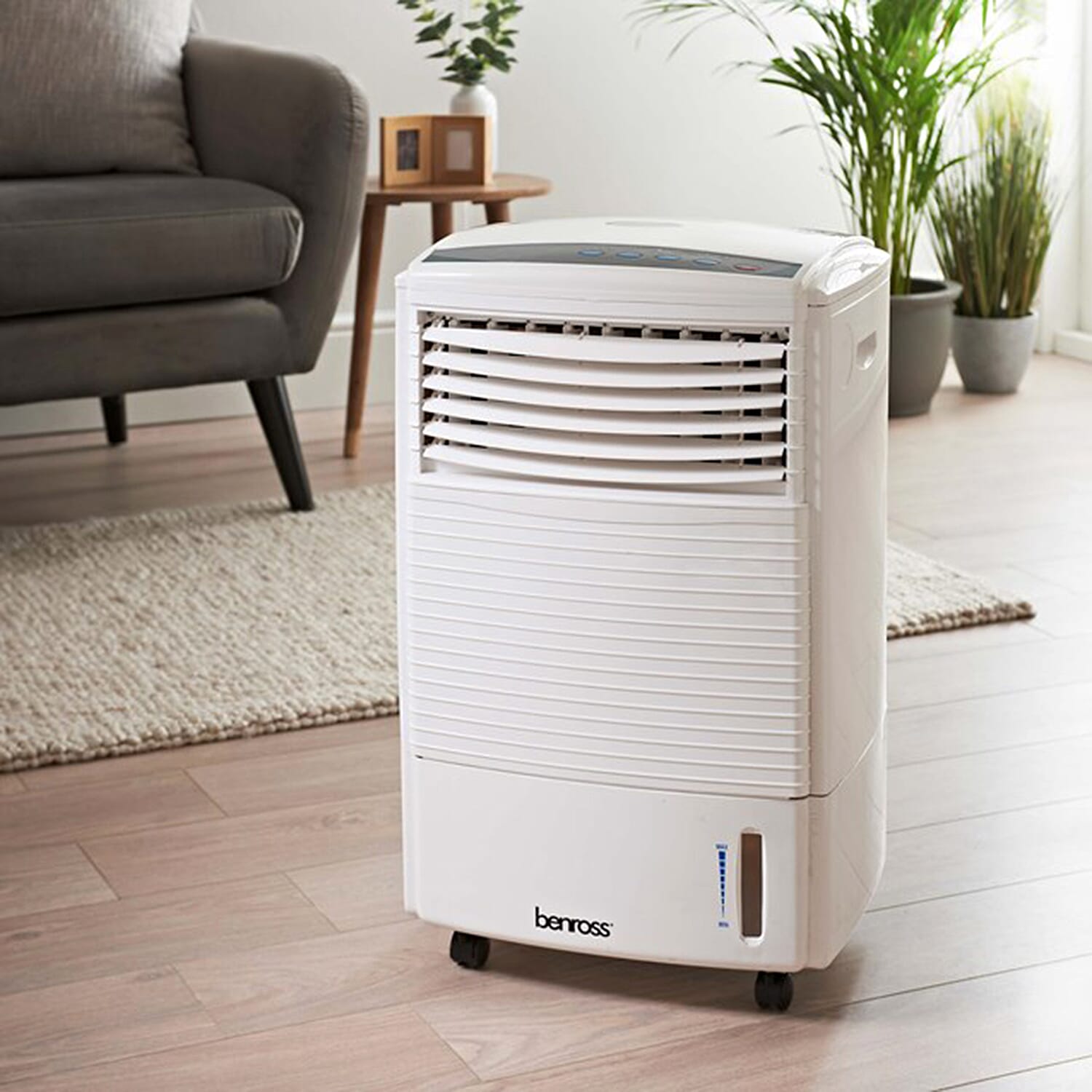 Portable Air Cooler with Remote Control - White